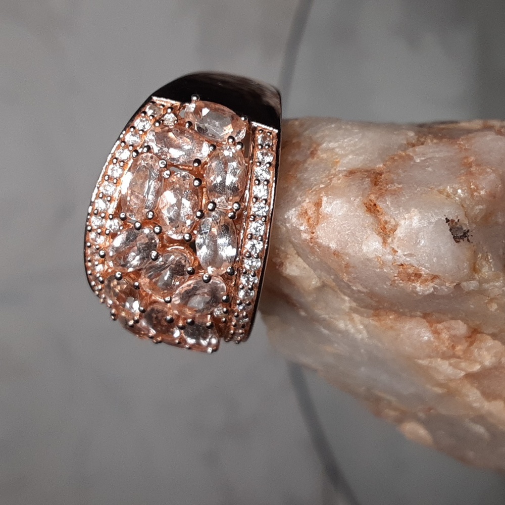 925 Morganite Ring. - Picture 4 of 8